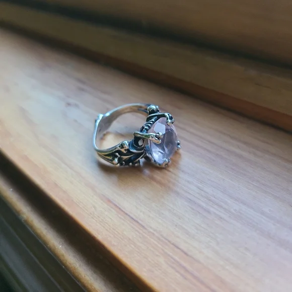 Bloodmilk Rose Quartz Ring - Picture 3 of 6